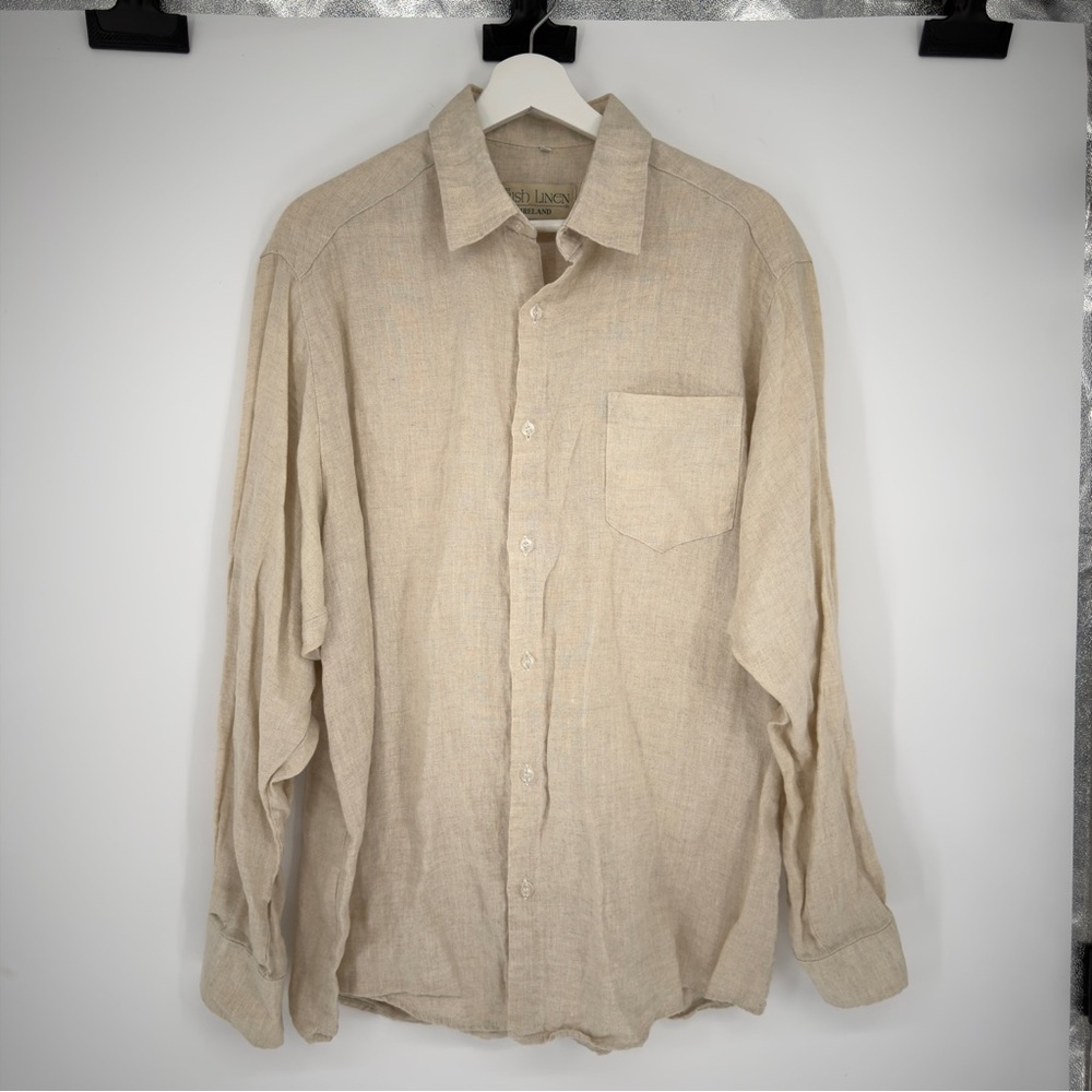 Classic Men's Linen Button-Down Shirt